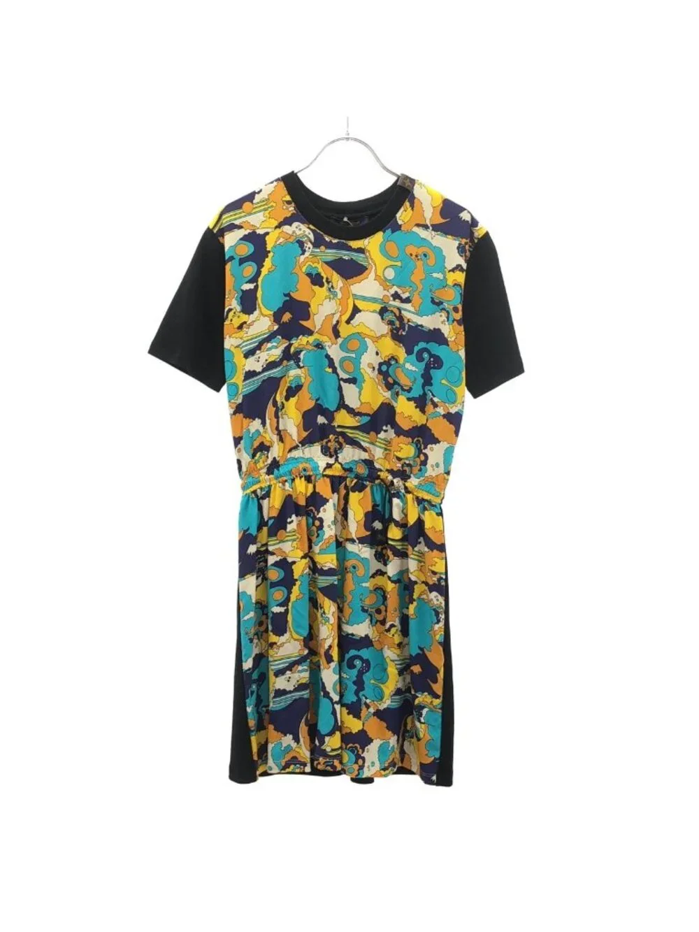 Louis Vuitton Front Silk Dress Black XS
